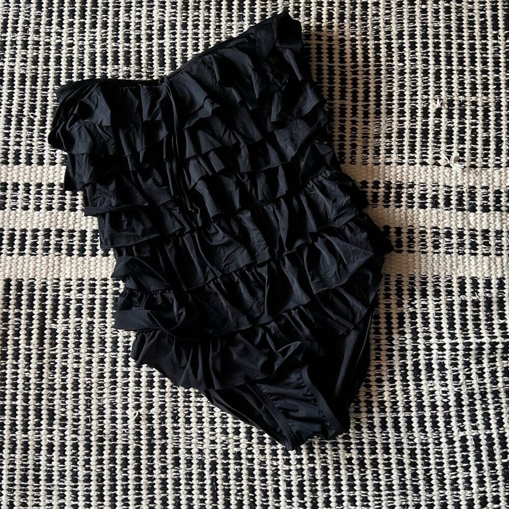 Xhilaration Size Small Black Strapless one piece swim suit - Picture 1 of 5